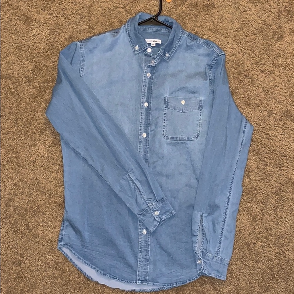 Men’s denim flannel